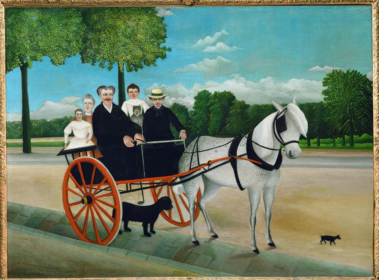 The Cart of Father Juniet by Henri Rousseau