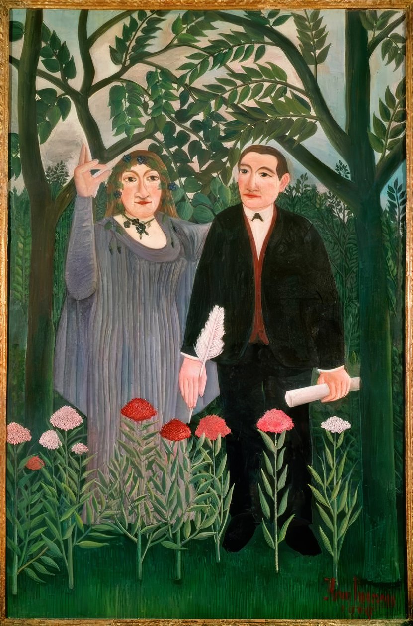 The Muse Inspires the Poet by Henri Rousseau