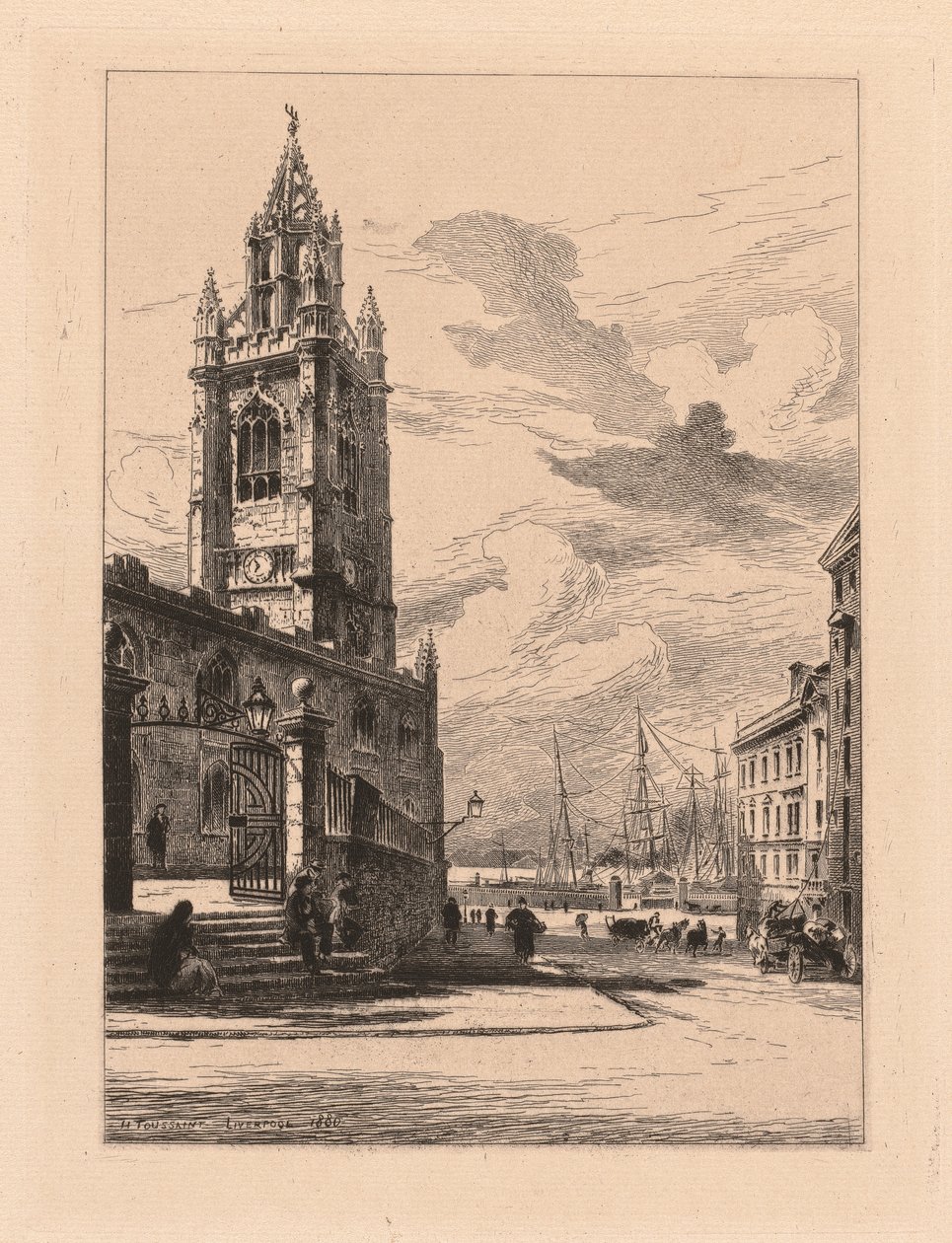 St. Nicholas Church, Liverpool by Henri Toussaint