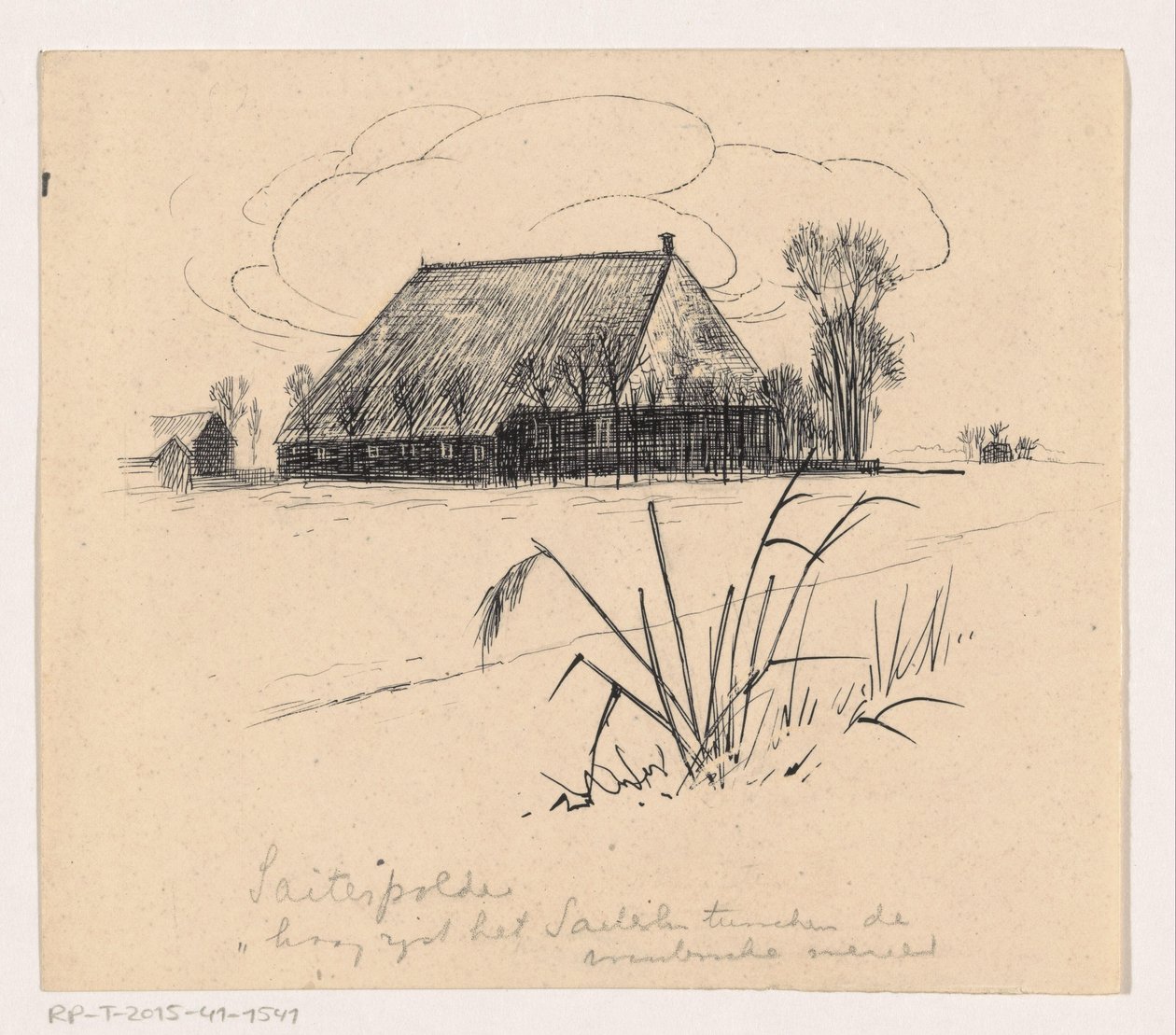 Barn in the Saiterpolder by Henri Verstijnen
