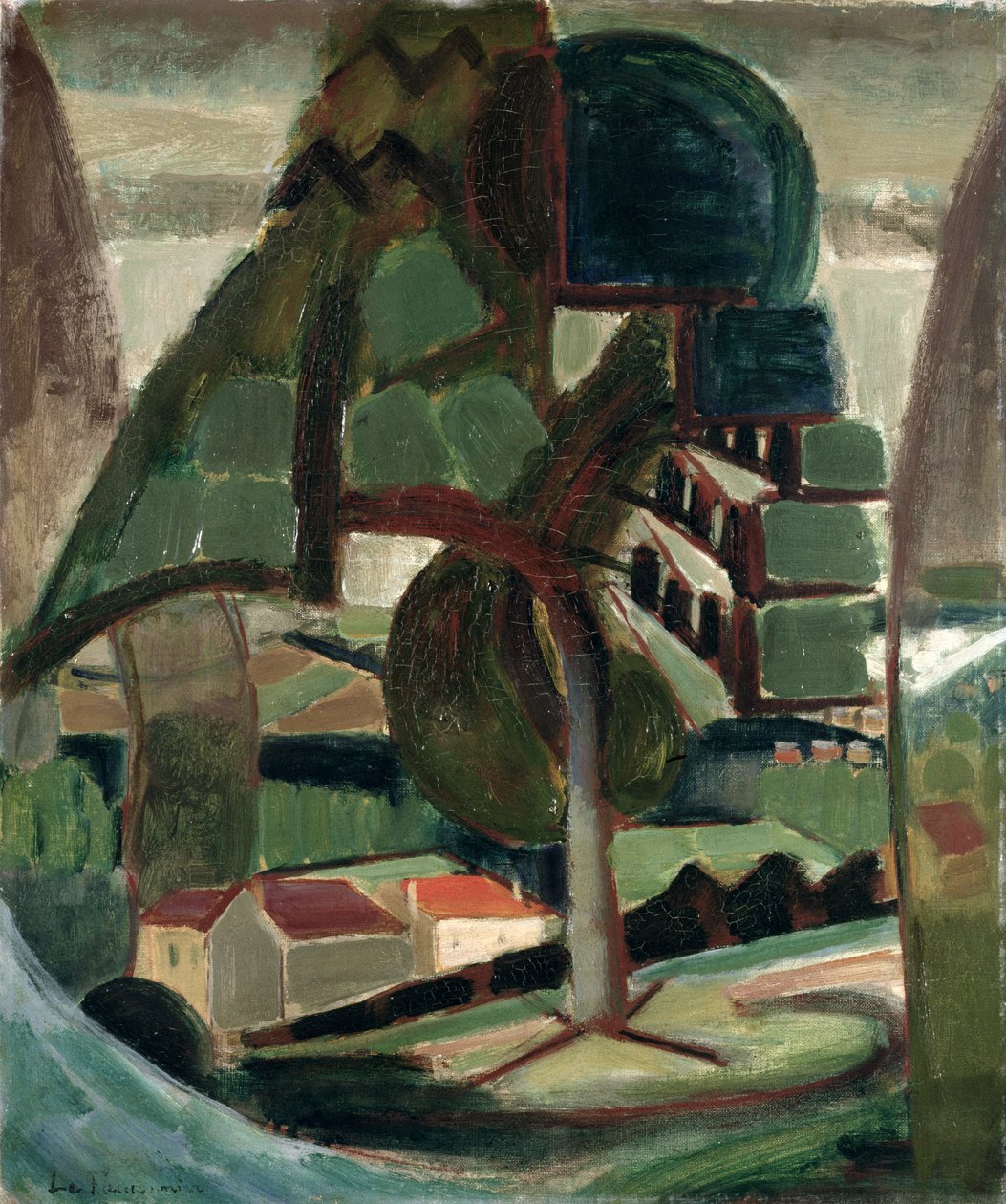 Landscape at Meulon-Hardricourt by Henri Victor Gabriel Le Fauconnier