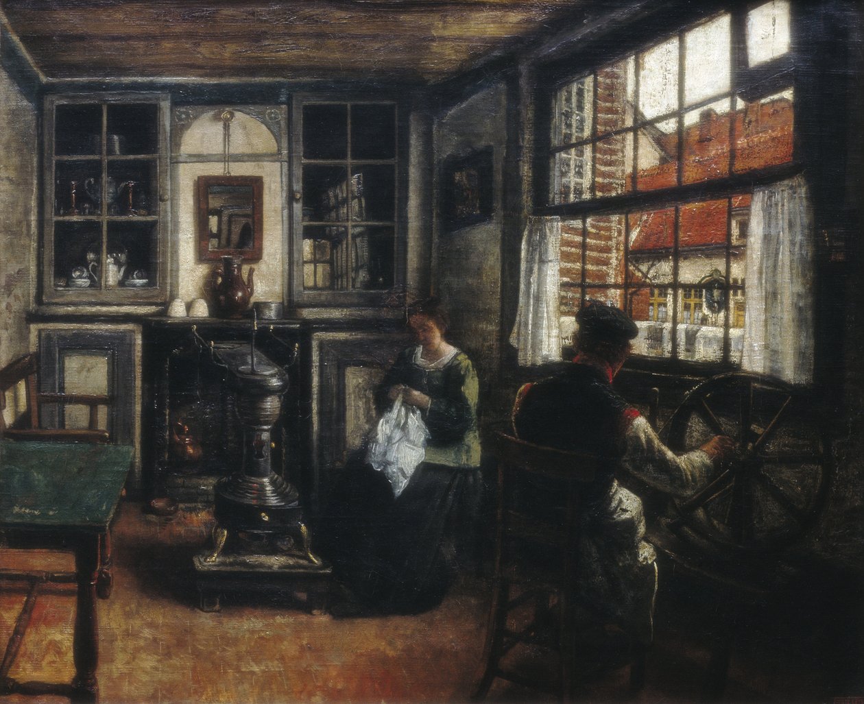 The Spinner by Henri de Braekeleer