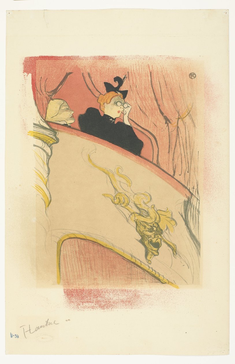 The Box with the Gilded Mask by Henri de Toulouse Lautrec