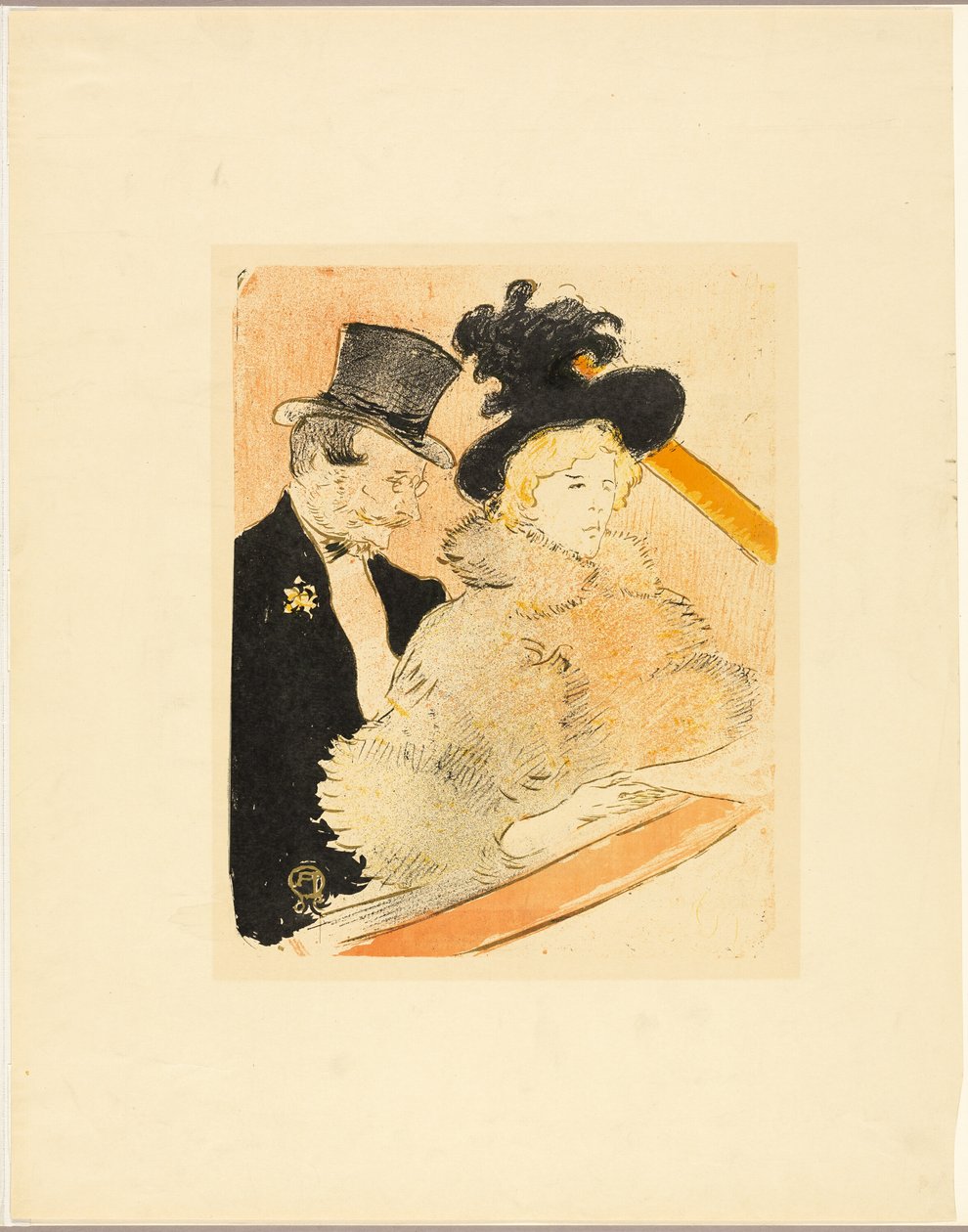 At the Concert by Henri de Toulouse Lautrec