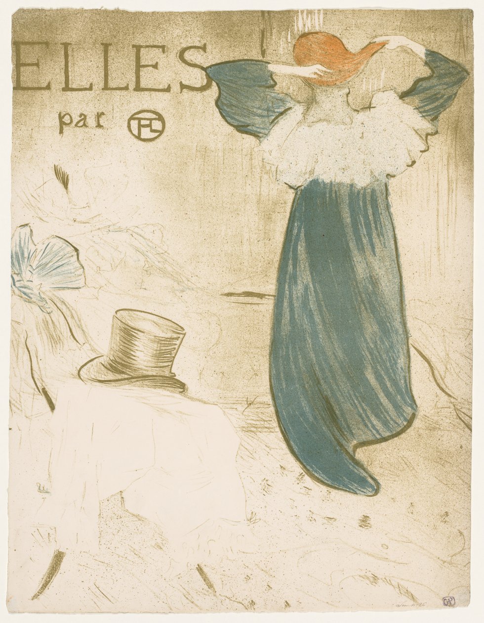 Elles: Frontispiece by Henri de Toulouse Lautrec