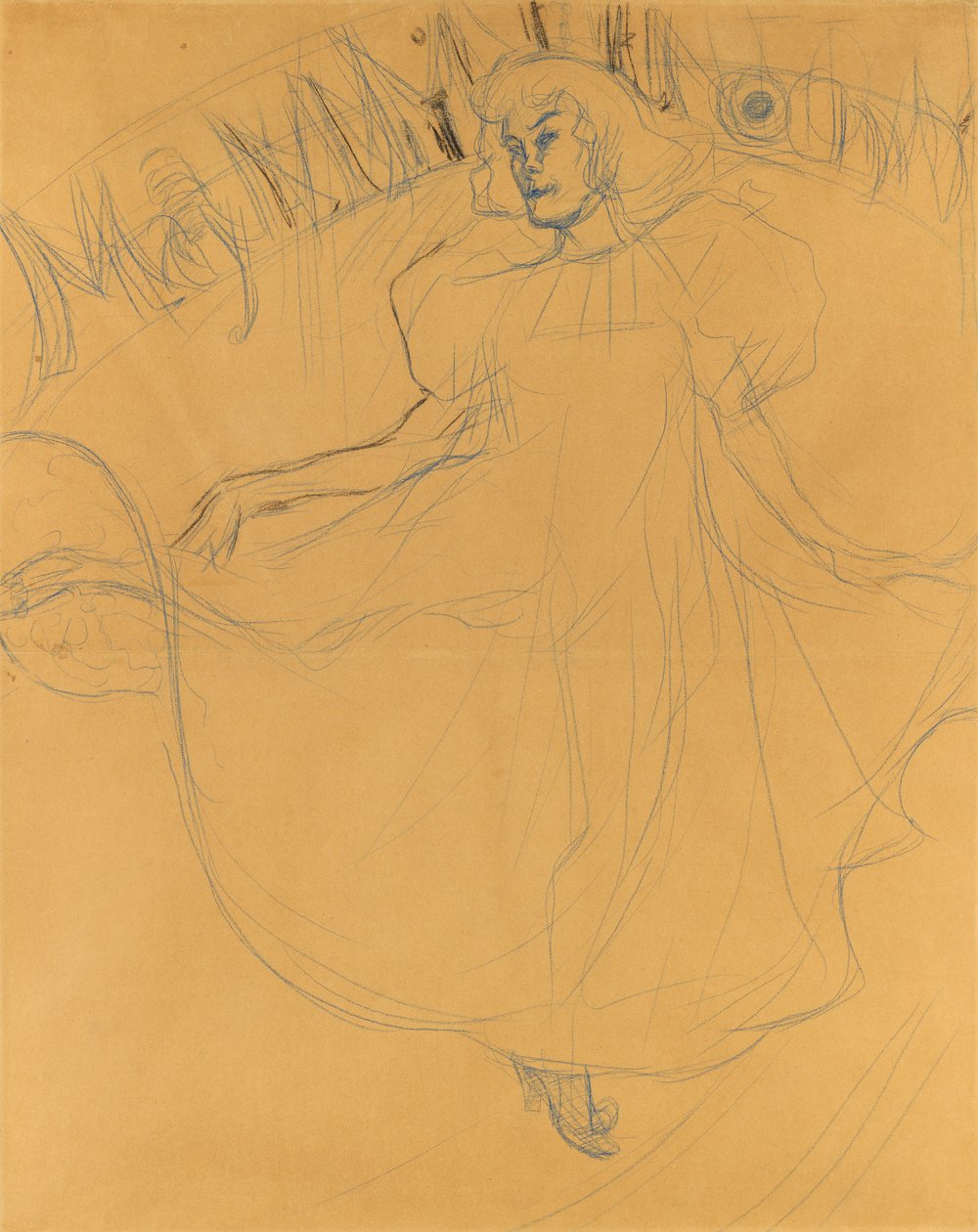 Study for May Milton by Henri de Toulouse Lautrec