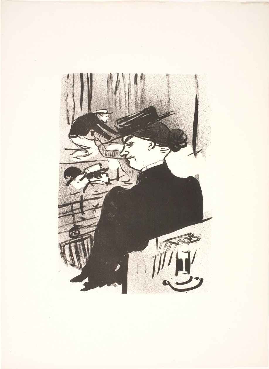 A Spectator by Henri de Toulouse Lautrec