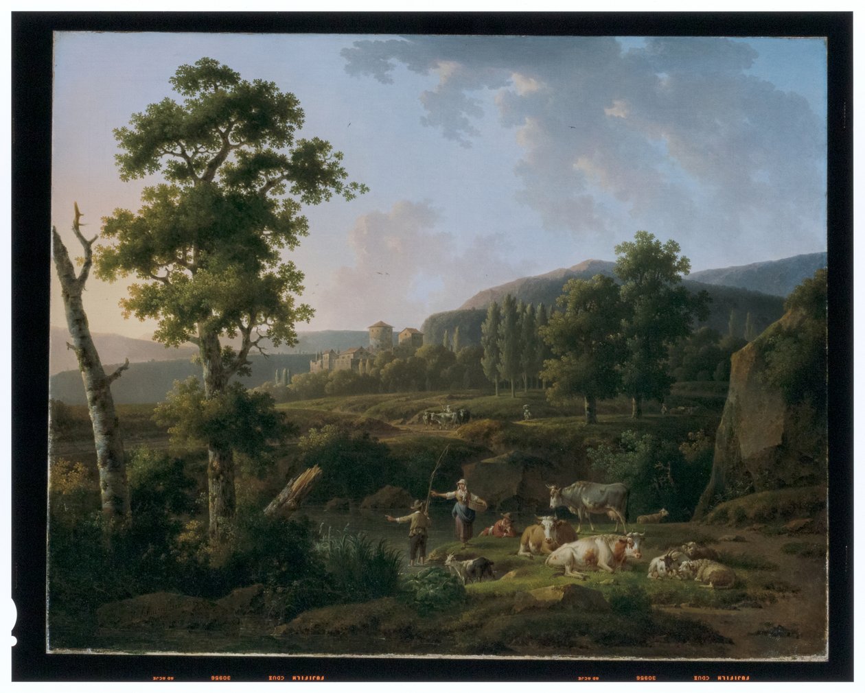A Pair Of Landscapes by Henricus Josephus Antoniessen
