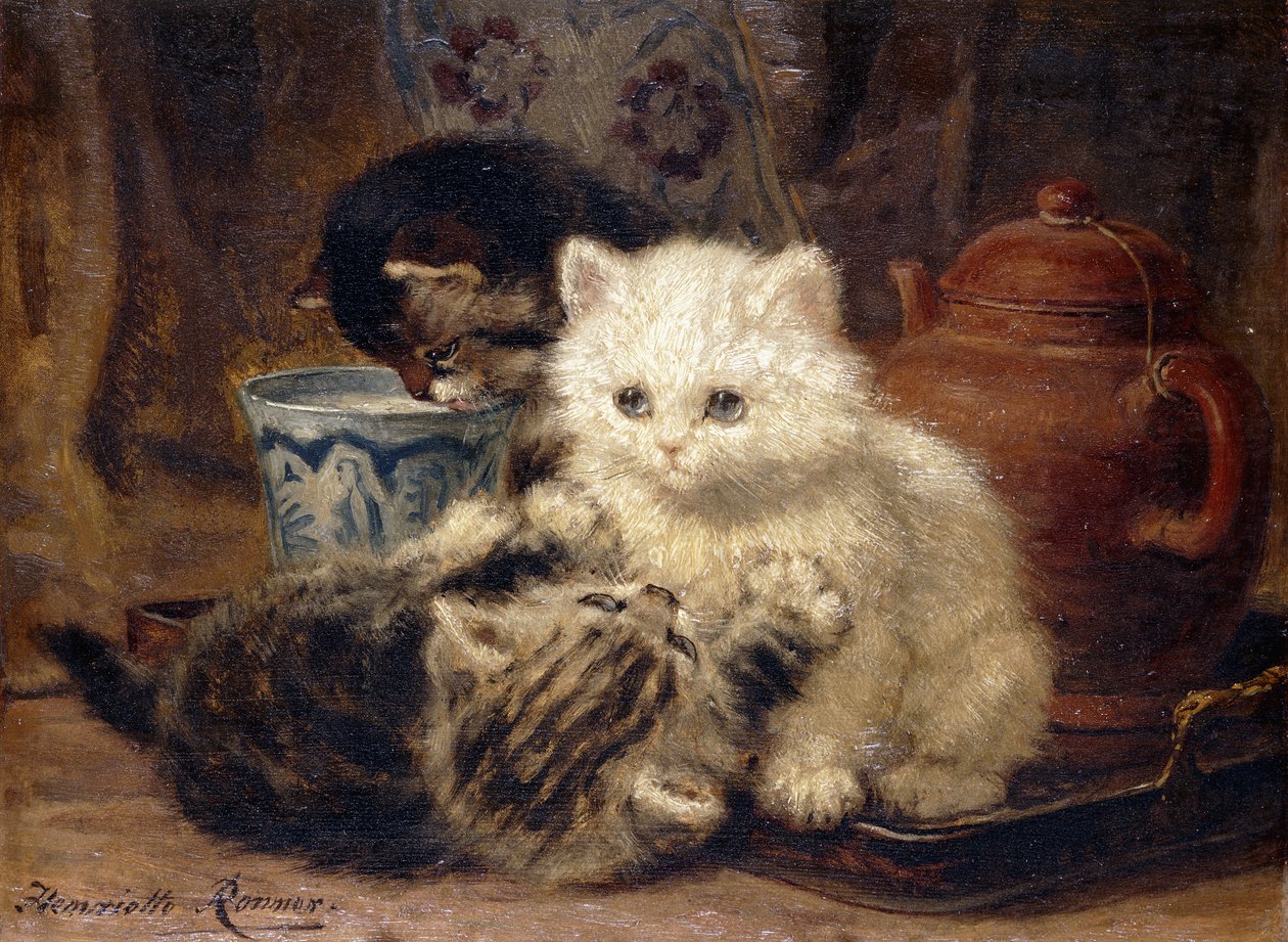 Afternoon Tea by Henriëtte Ronner Knip