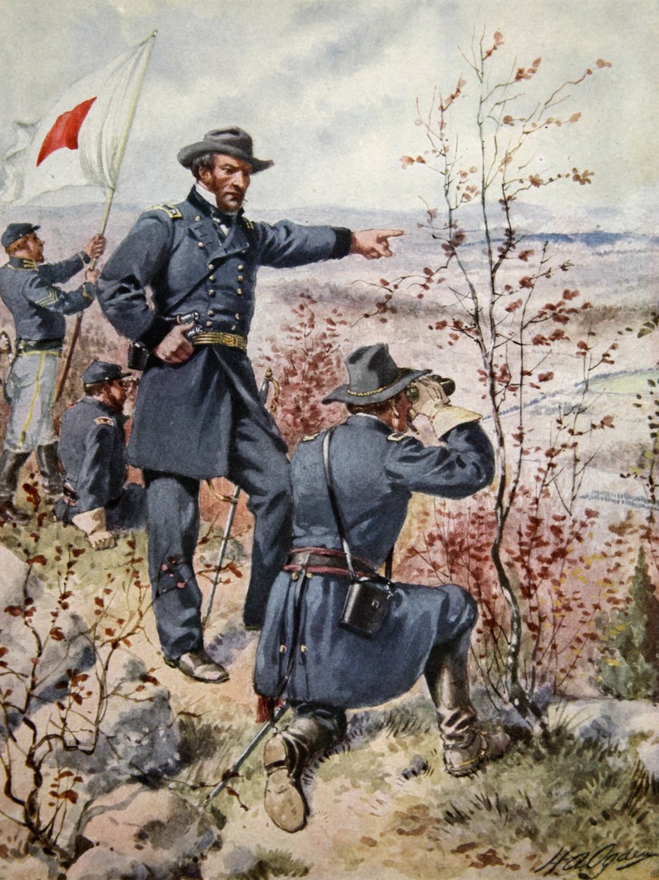 General Sherman at Kenesaw Mountain during the Battle of Allatoona Pass by Henry Alexander Ogden