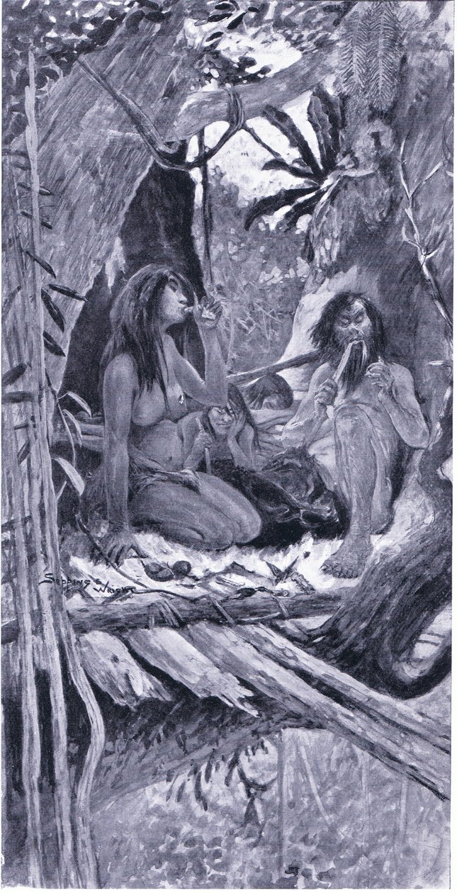 Prehistoric Chinese Tree Dweller by Henry Charles Seppings Wright