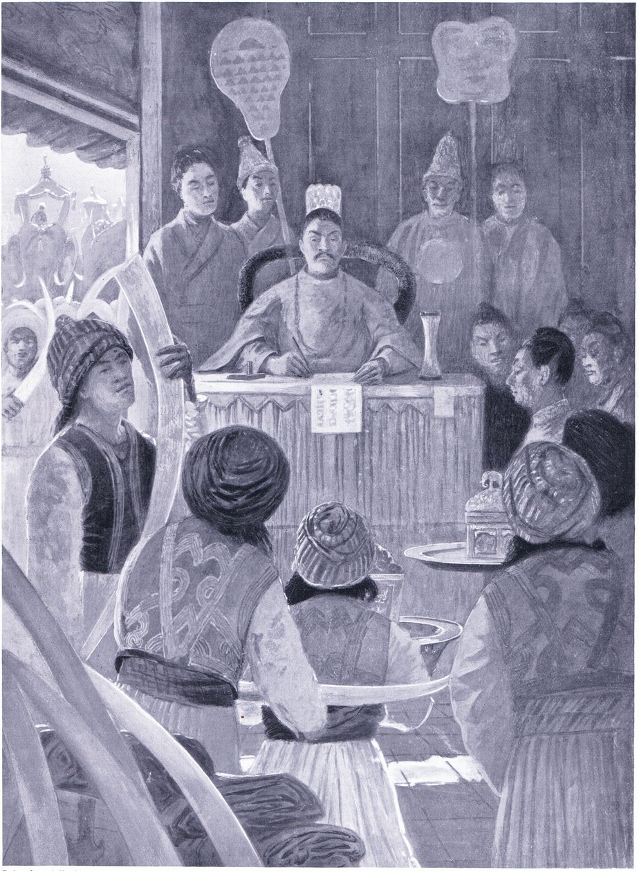Siamese paying tribute to the emperor of China by Henry Charles Seppings Wright