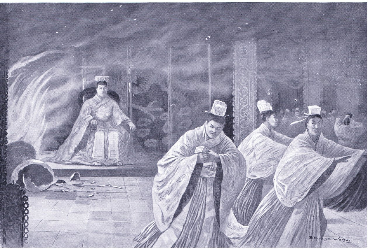 The Emperor Burns Himself in His Palace by Henry Charles Seppings Wright