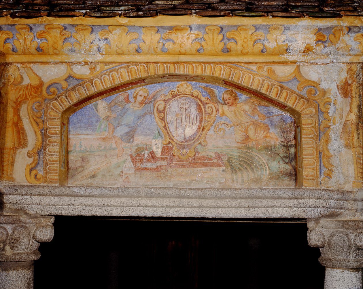 The Abbey of Novacella, from The Well of the Wonders of the World, 1669-73 by Henry Curzon Allport