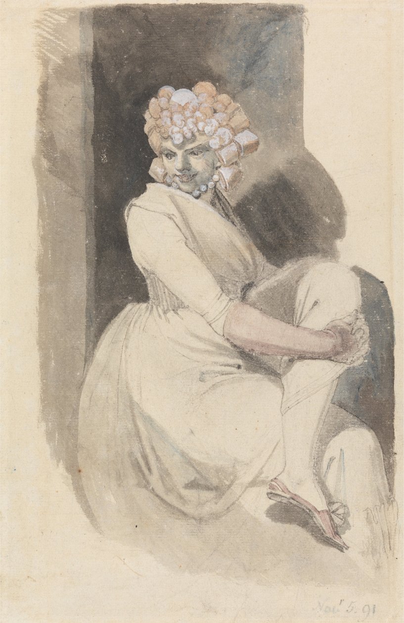 Study of a Seated Woman by Johann Heinrich Füssli