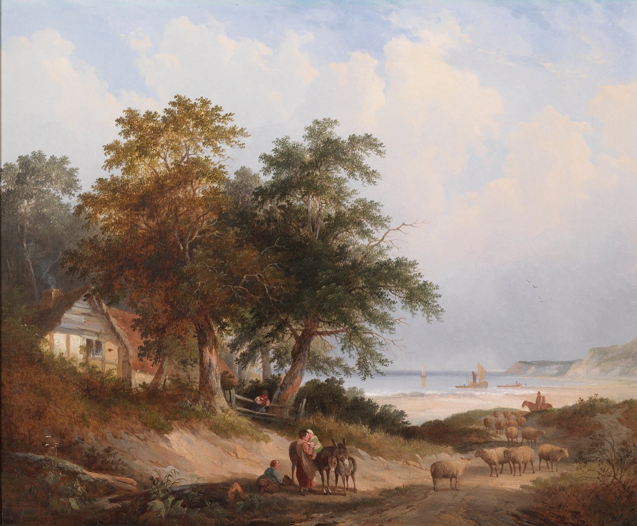 A Coastal Landscape, Isle of Wight by Edwin Henry Boddington