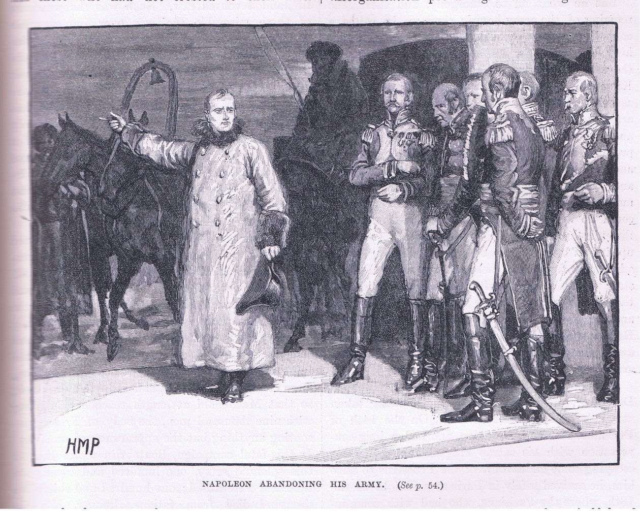 Napoleon abandoning his army by Henry Marriott Paget
