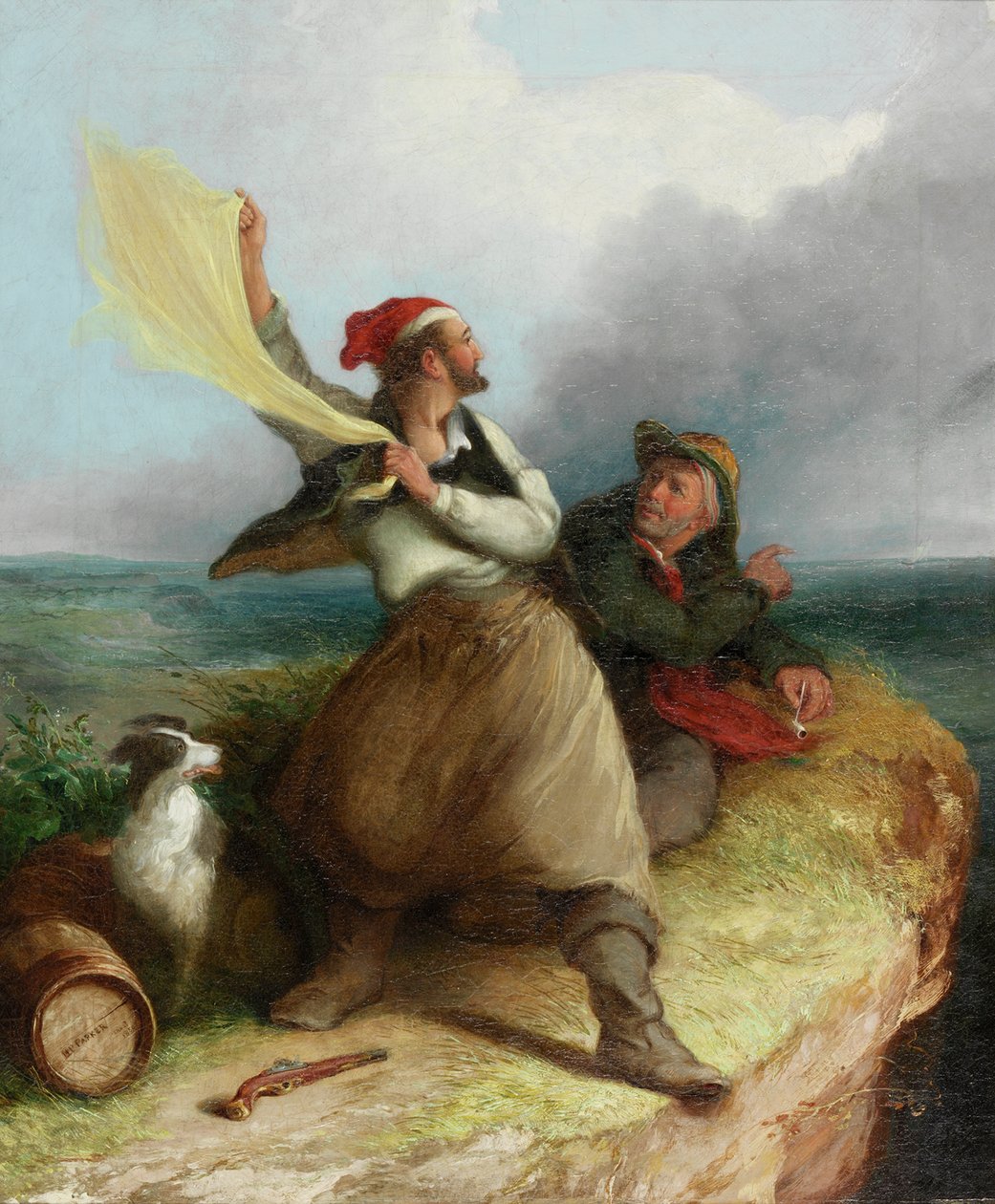 Smugglers on the Look-Out by Henry Perlee Parker