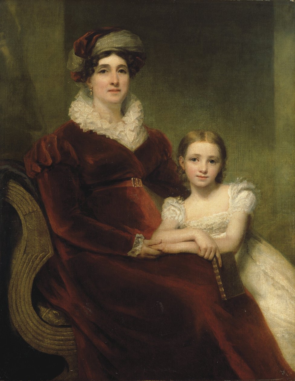 Double Portrait of Mrs. Alexander Allan with Her Granddaughter, Matilda by Henry Raeburn