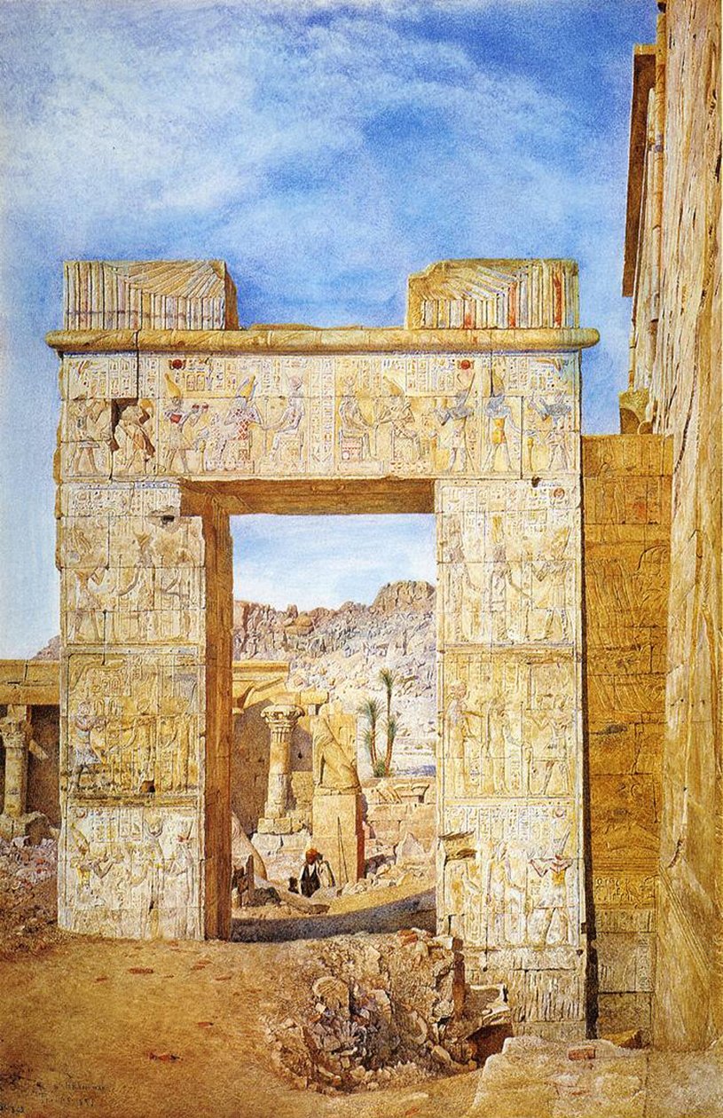 The Gateway of Philadelphus, Philae, Egypt by Henry Roderick Newman