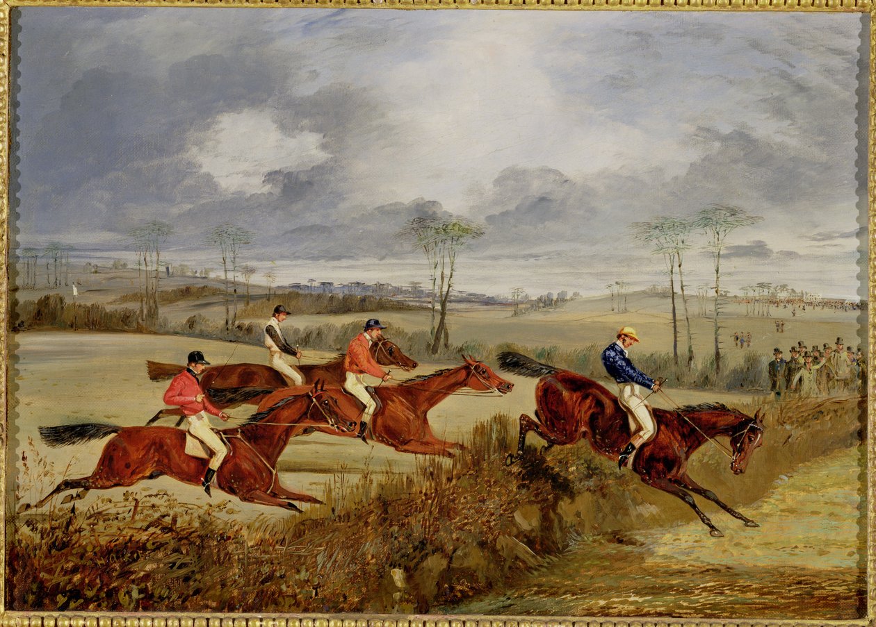 A Steeplechase, Near the Finish by Henry Thomas Alken