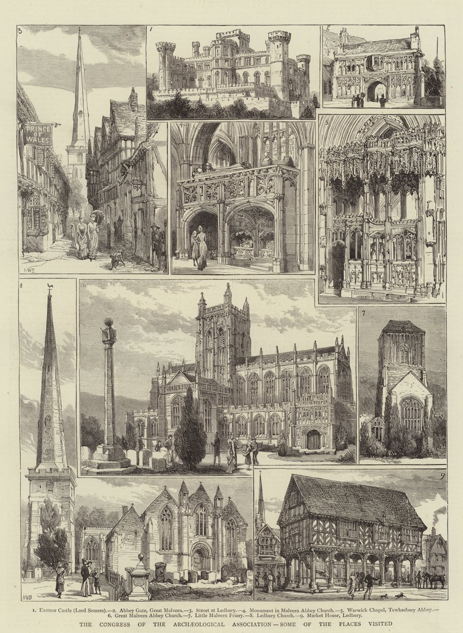 The Congress of the Archaeological Association, Some of the Places Visited by Henry William Brewer