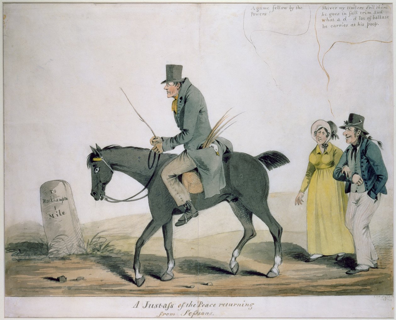 A Justice of the Peace Returning from Sessions by Henry William Bunbury