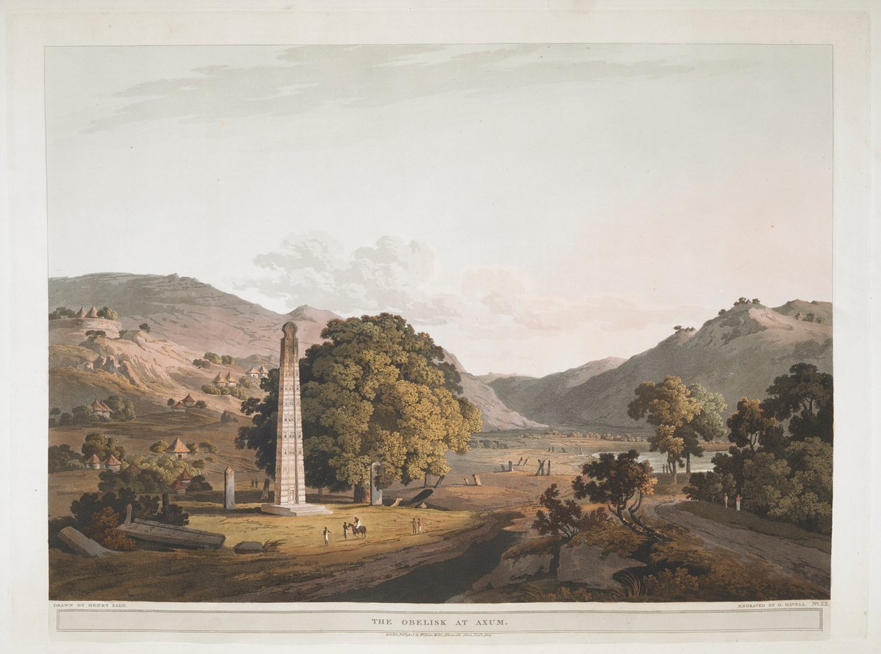 The Obelisk at Axum by Henry (after) Salt
