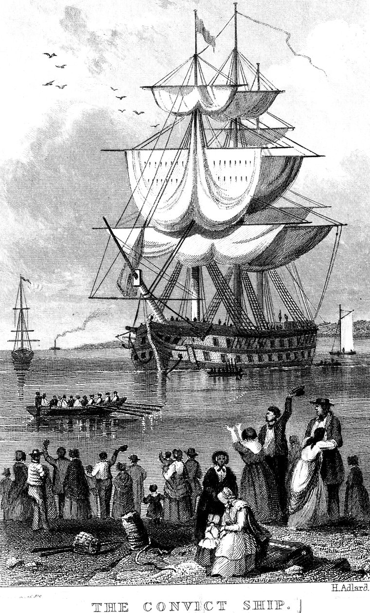 The Convict Ship, c. 1820 by Henry Adlard