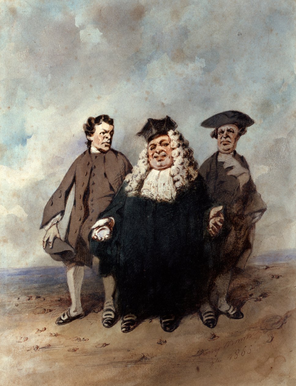 The Judge and the Litigants by Henry Bonaventure Monnier