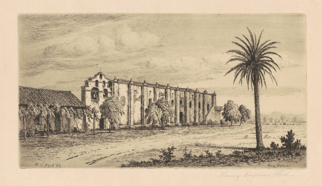 Mission San Gabriel Arcángel by Henry Chapman Ford