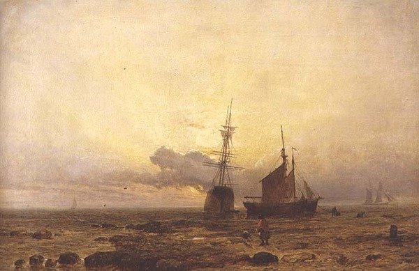 Coast Scene, Evening by Henry Dawson