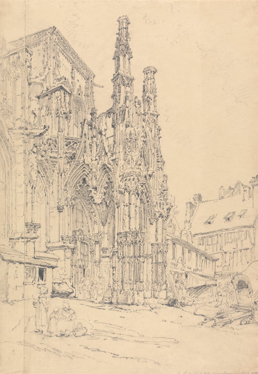 South Porch of Notre Dame, Louviers by Henry Edridge