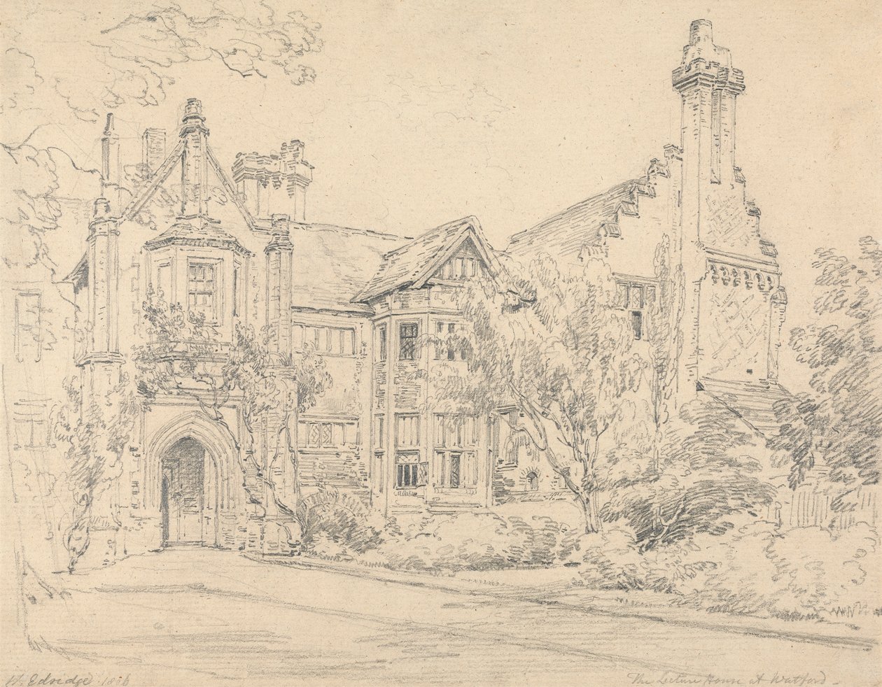 The Lecture House, Watford by Henry Edridge