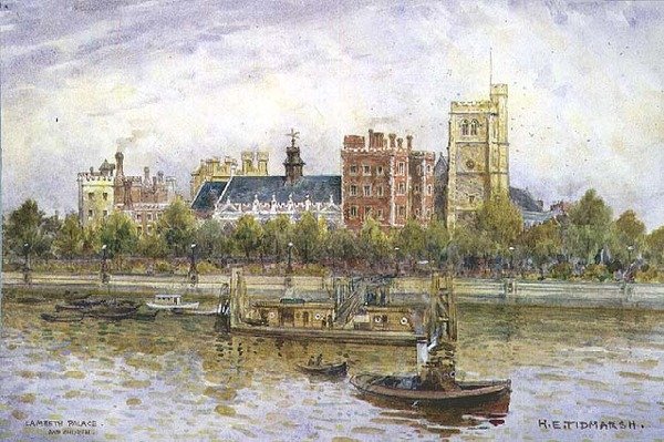 Lambeth Palace and Church by Henry Edward Tidmarsh