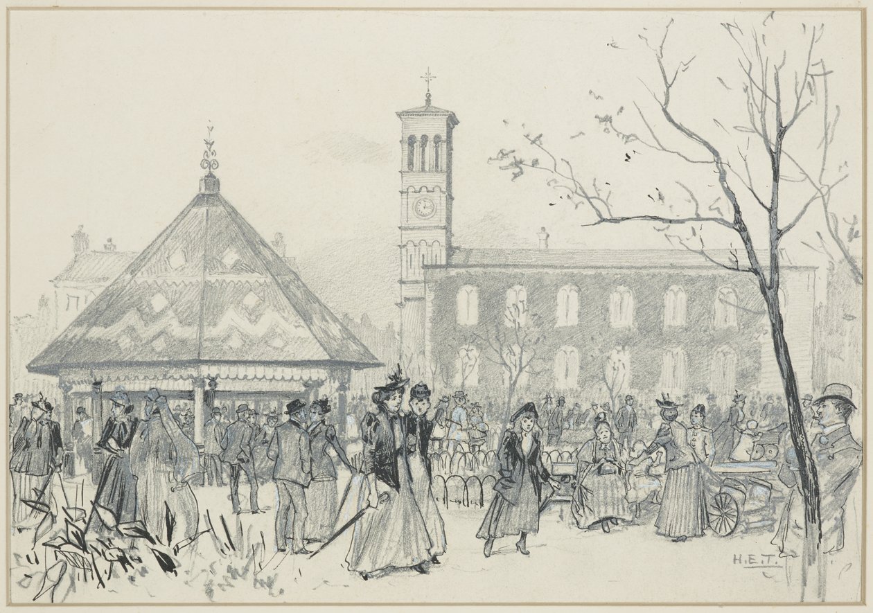 Saturday Afternoon in Ardwick Green by Henry Edward Tidmarsh