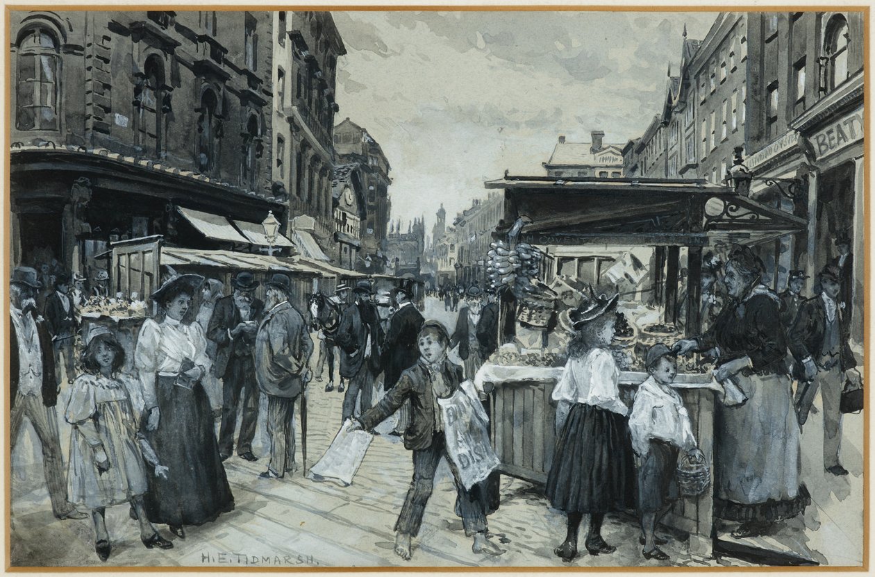 The Old Market Place by Henry Edward Tidmarsh