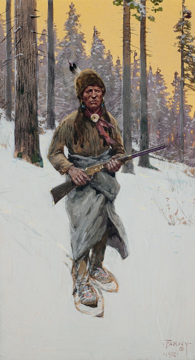A Moment of Suspense by Henry Farny