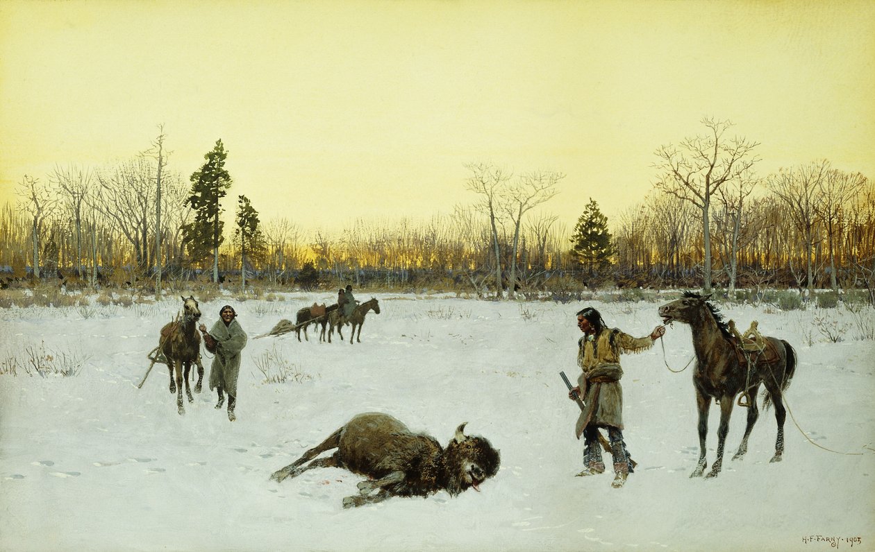 A Lucky Shot by Henry Francois Farny