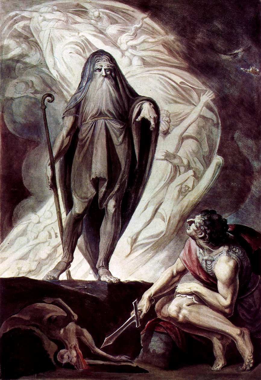 Theresias Appears to Ulysses during the Sacrifice by Johann Heinrich Füssli