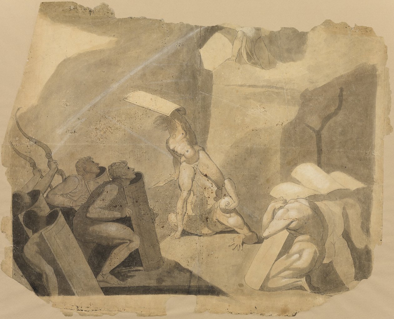 Titans Storming Mount Olympus by Johann Heinrich Füssli