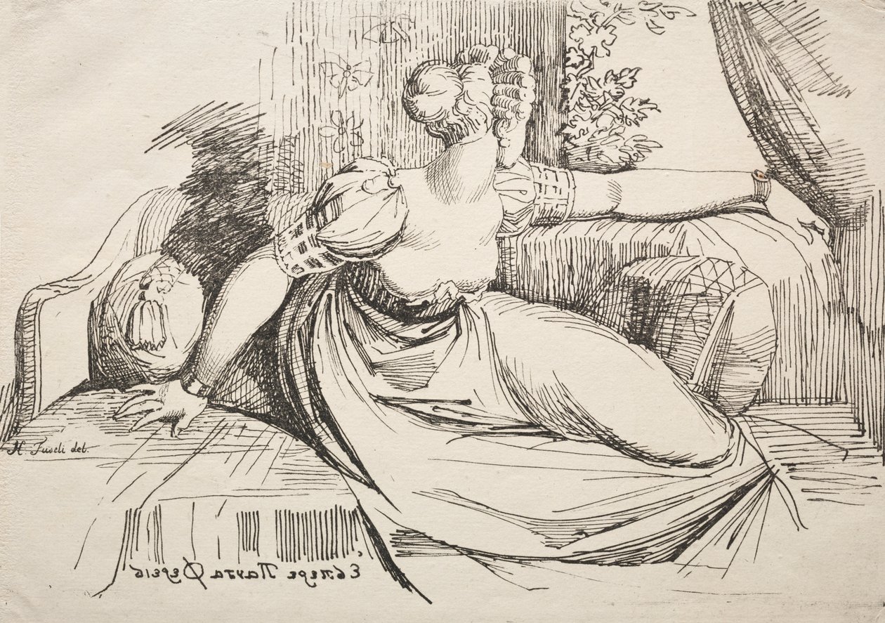 Woman on a Sofa by Johann Heinrich Füssli