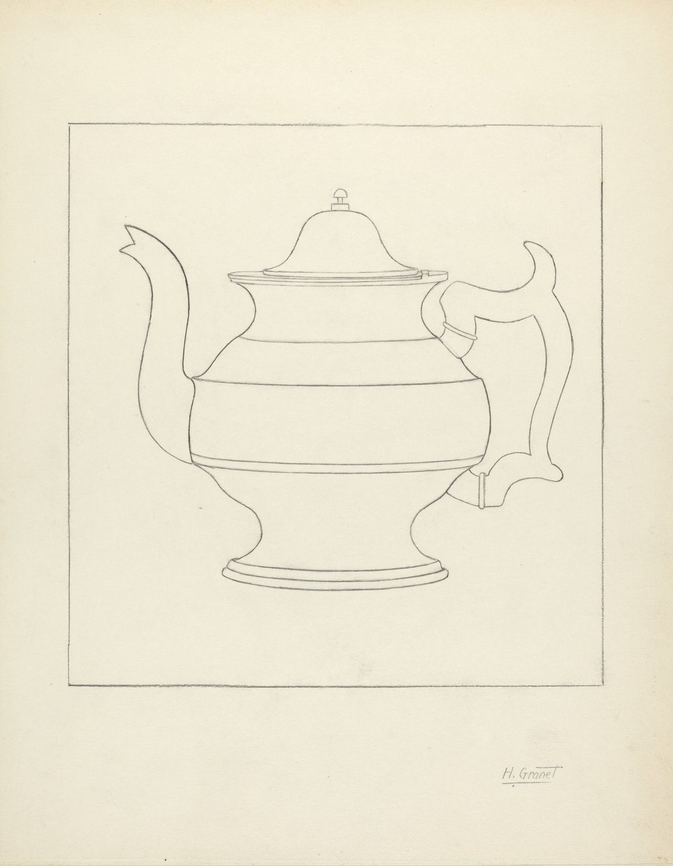 Pewter Pitcher by Henry Granet