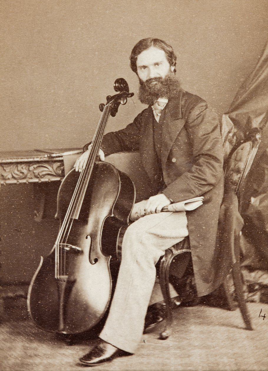 Portrait of Alfredo Piatti by Henry Hering