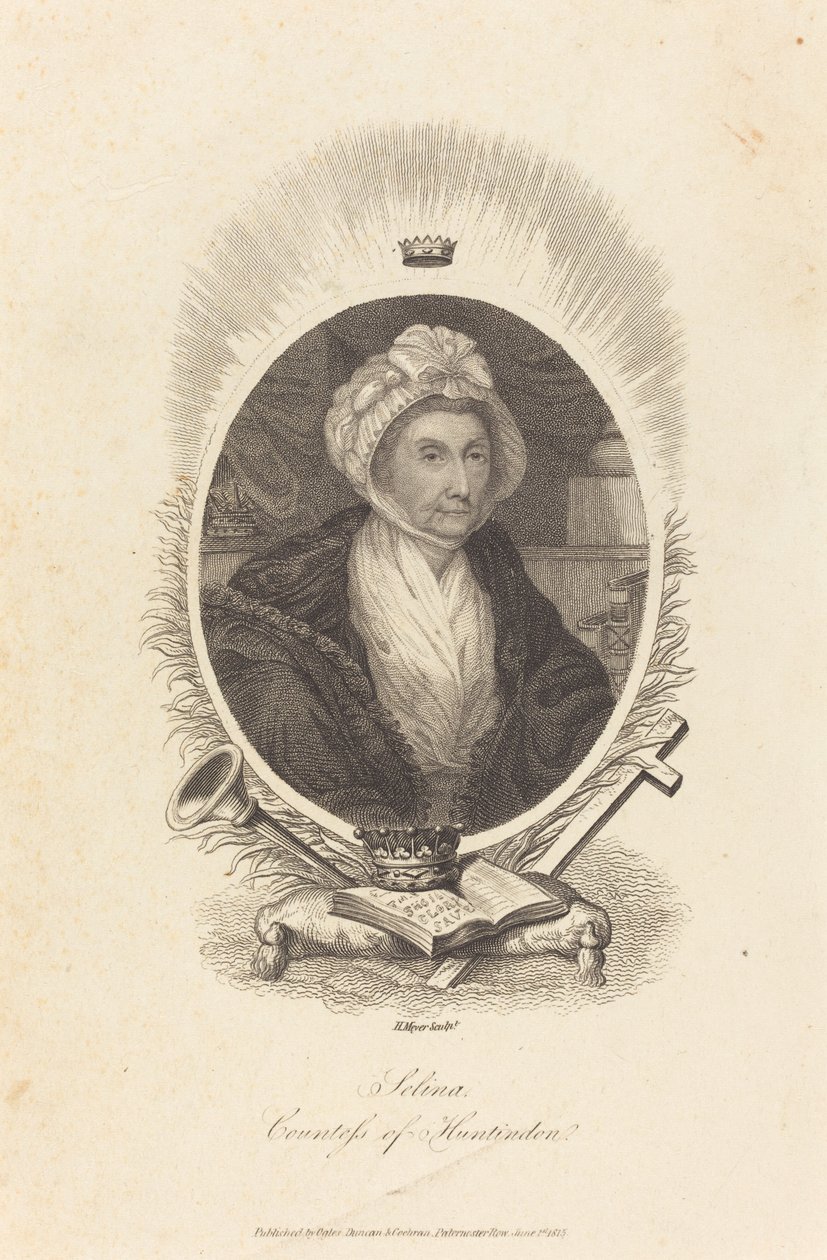 Selina, Countess of Huntingdon by Henry Meyer after John Hoppner