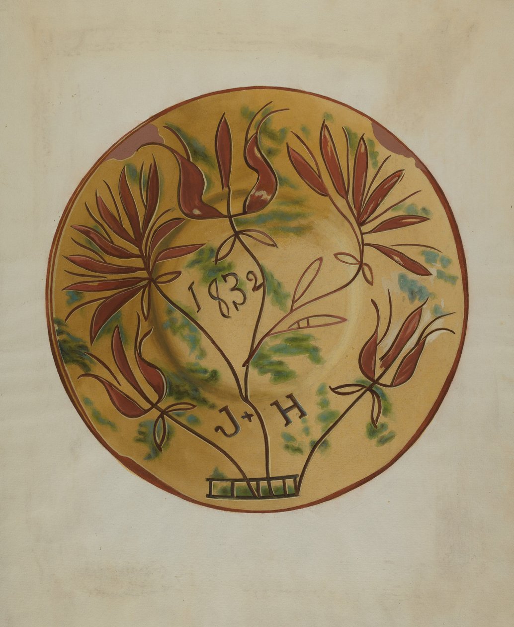 Plate by Henry Moran