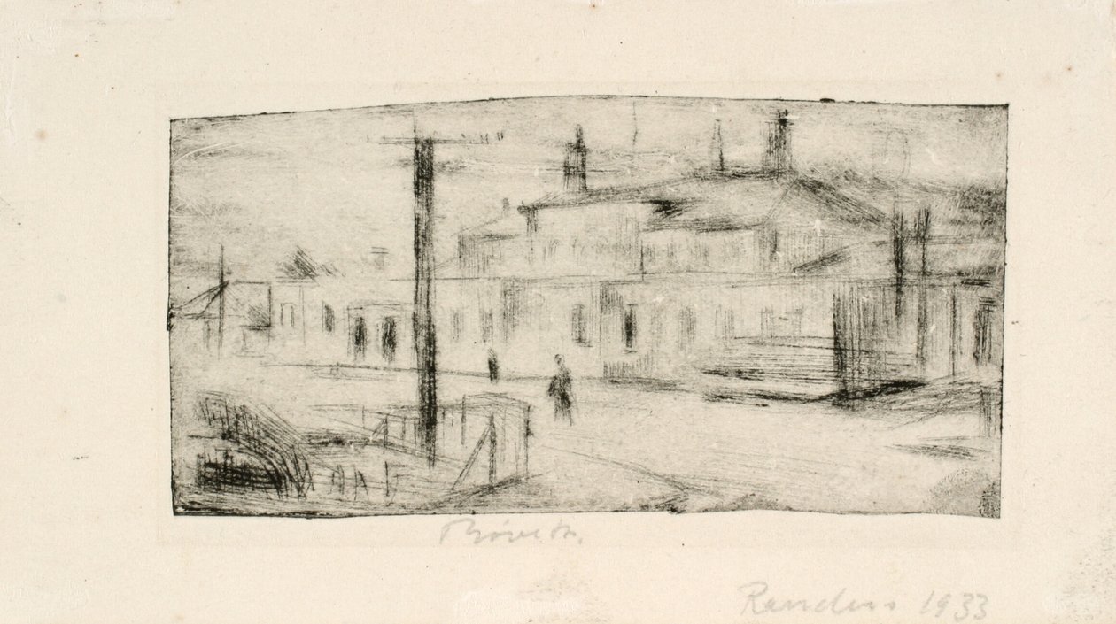 The Train Station in Randers by Henry Nielsen