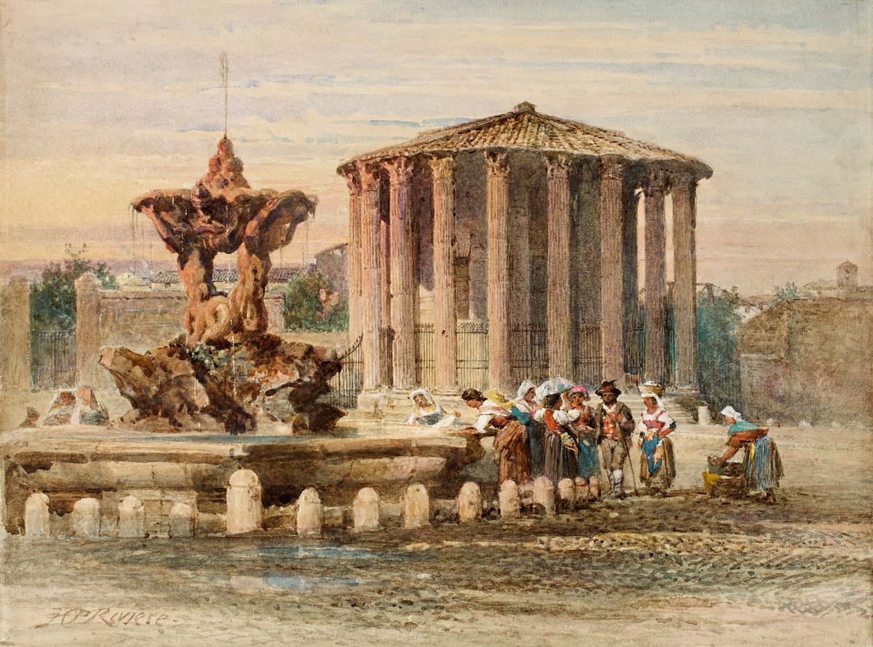 Fountain in Rome by Henry Parsons Riviere