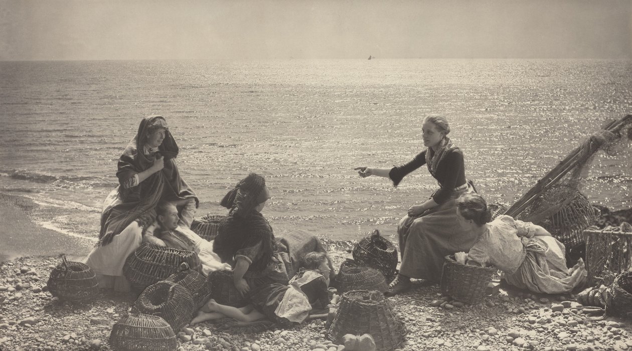Gossip on the Beach by Henry Peach Robinson