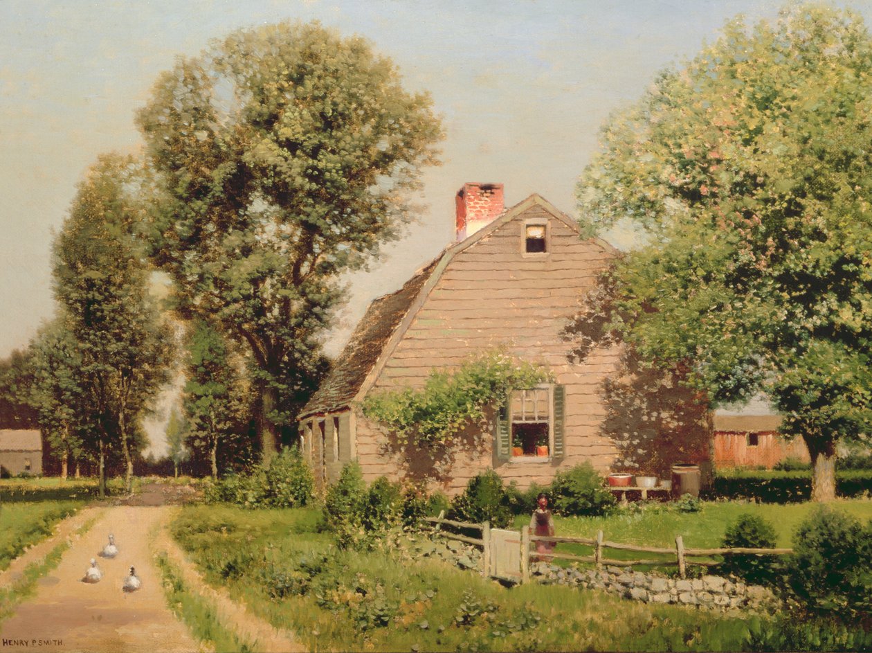 Old Homestead on the Turnpike, c.1889 by Henry Pember Smith